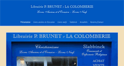 Desktop Screenshot of librairie-pierre-brunet.fr