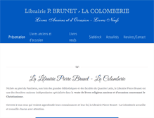 Tablet Screenshot of librairie-pierre-brunet.fr